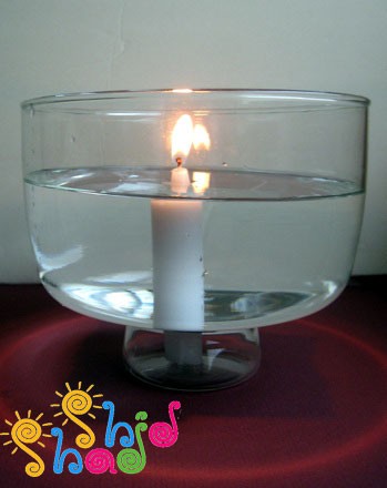 شمع زیر آب-آزمایش علمی