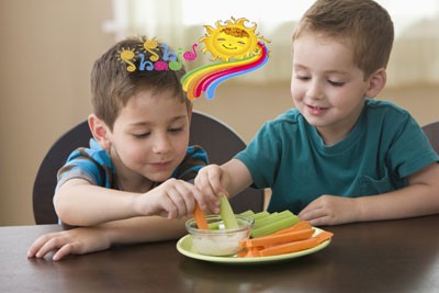 خوردن سبزیجات کودکان