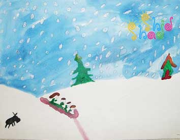 نقاشی-برف